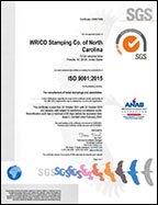 Wrico NC ISO 9001:2015 Certificate