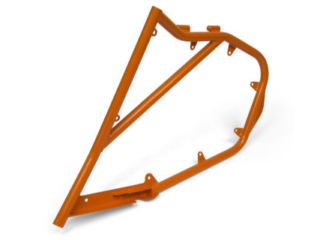 cnc bent and welded orange powder coated utv door