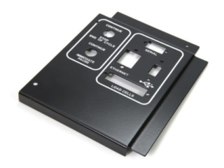 cosmetic face plate metal stamping with powder coating and silk screening