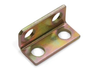 laser cut and formed bracket with zinc plating