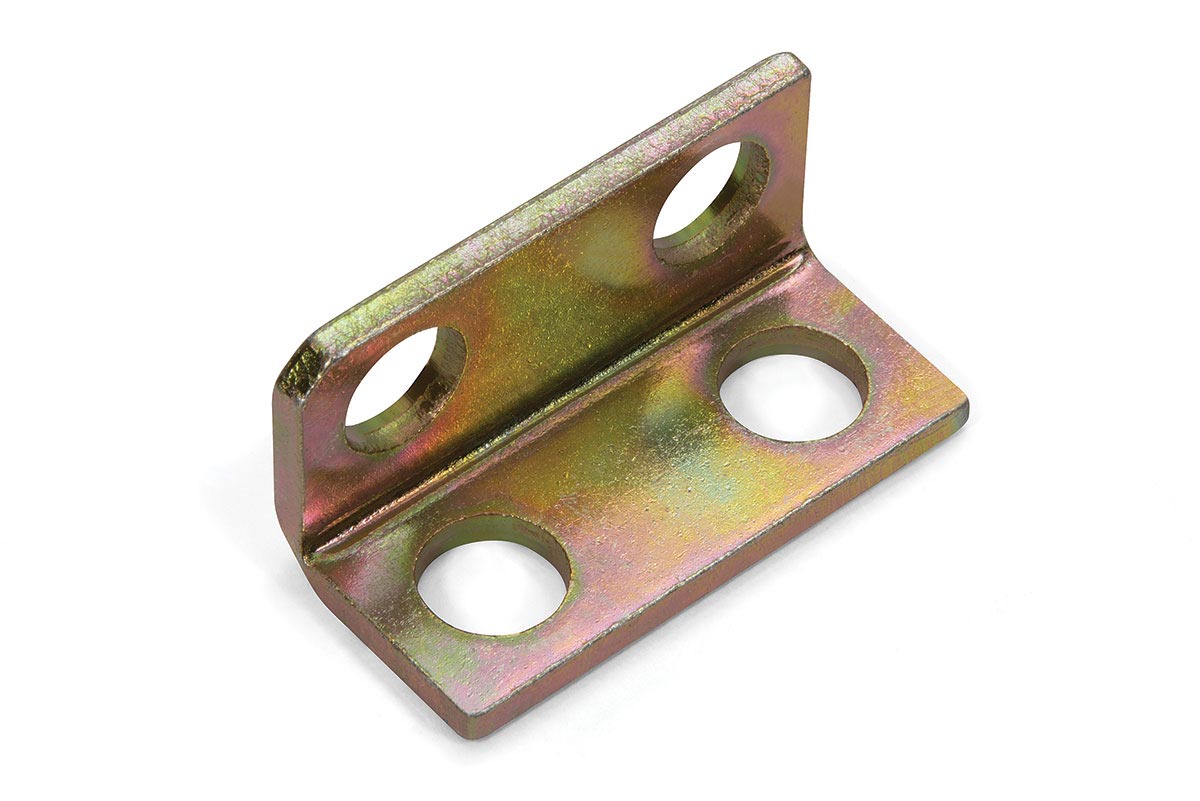 laser cut and formed bracket with zinc plating