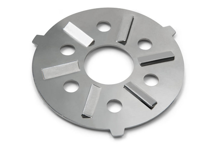 precision metal stamping and formed part with clear zinc plating
