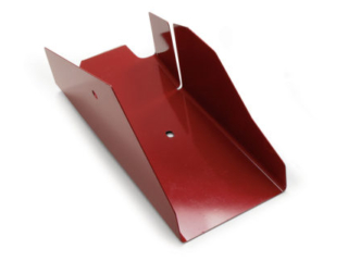 press brake formed cover with laser cutting slots and holes