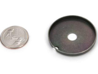 small metal stamping forming a cup part