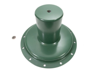 welded assembly of deep drawn metal stampings with paint finish