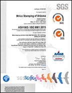 Wrico AZ AS9100D Cert